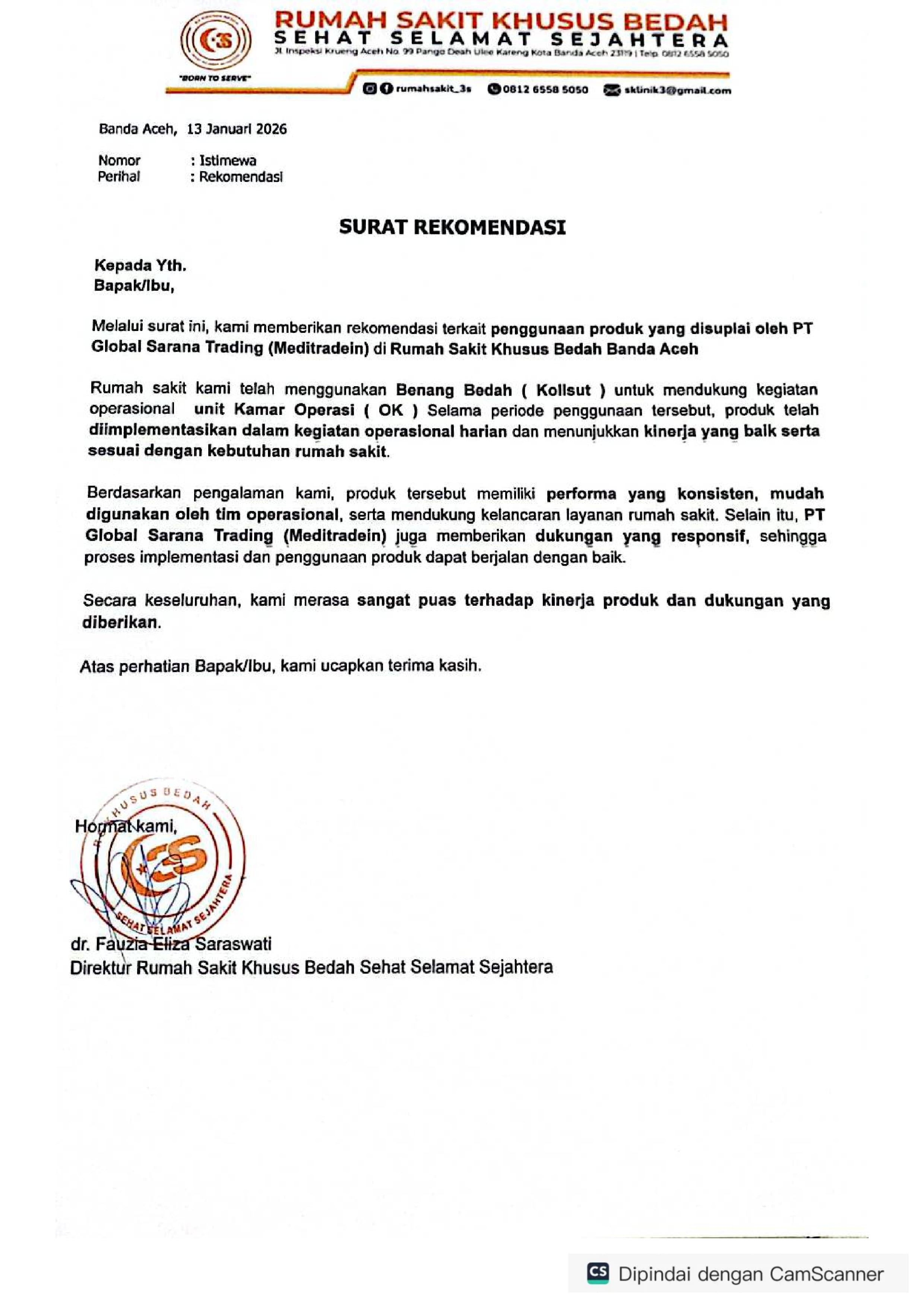 RS Khusus Bedah Sehat Selamat Sejahtera